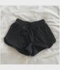 Shorts d'été amples en soie glacée pour femme, jambe large, élastiques