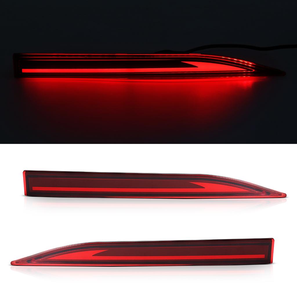 A set of LED Tail Light  For Toyota Yaris Ativ Vios   Brake Light Rear Bumper Reflector Lamp Dynamic Warning Light 12V