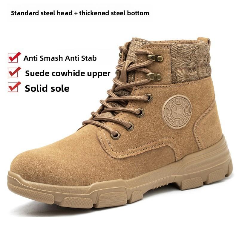Winter safety shoes with protection Steel Toe Safety Boots for Welder Anti-smash Puncture Proof construction work shoes for men