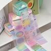 105Pcs/Set Creative Gradient Cloud Self-Stick Notes Large Capacity Tearable N Times Stickers DIY Journal Decoration Memo Pad