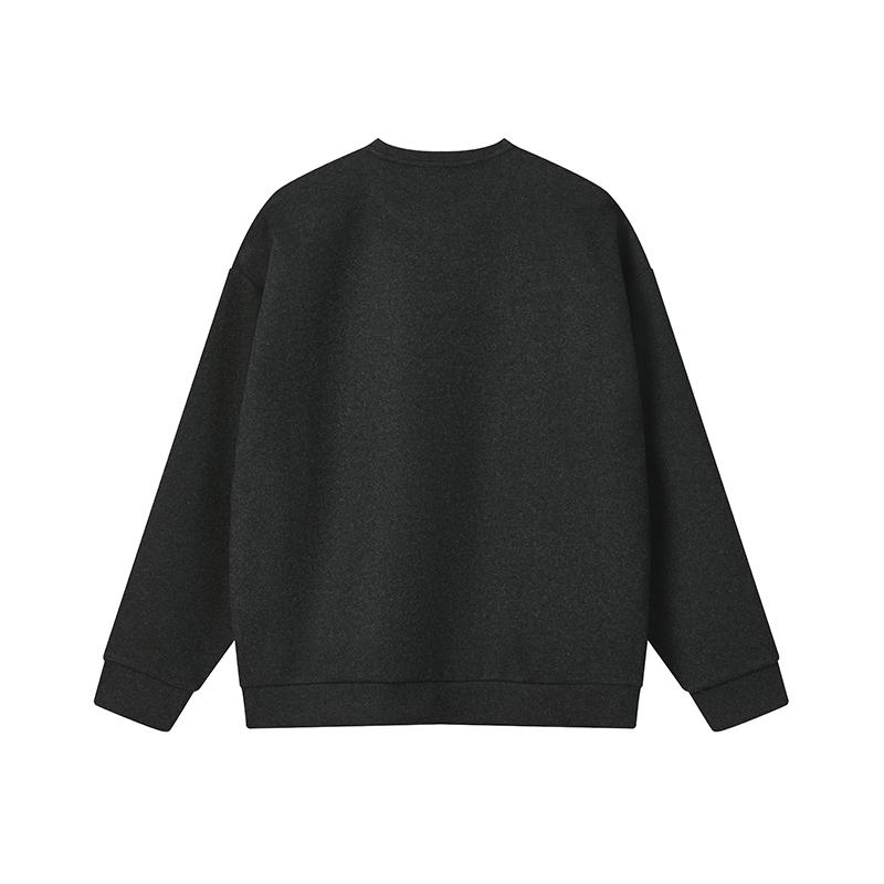 FILA Milano Series Fashion Simple Classic Retro Sports Casual Comfortable Versatile Loose Crew Neck Pullover Sweatshirt Men sweatshirt F11M615214FCC