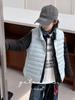 Kids' Korean Style Lightweight Down Vest - Unisex, Versatile, Casual, 90% White Duck Down for Winter