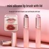 Portable Silicone Lip Brush with Round Head for Smudge-Free Application