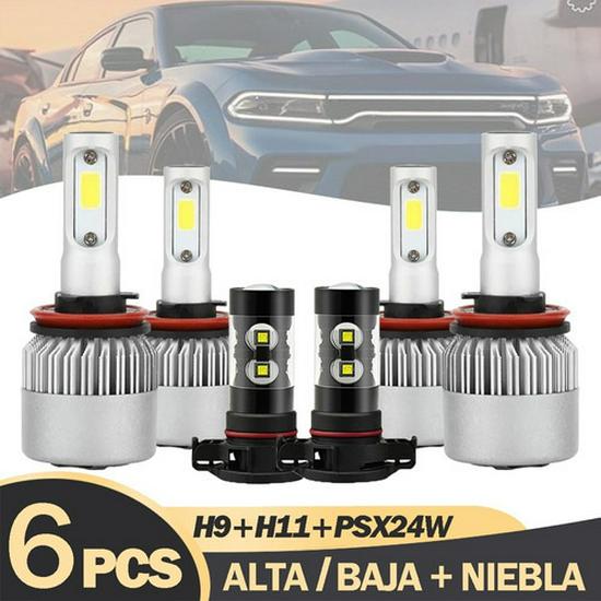 LED Scheinwerfer Kombi-Set: H11, H8, H9005, 9006, H4, H7, H13, 9007, 880, 881