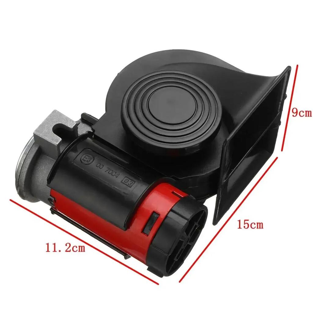 Motorcycle 12V 139DB Waterproof Loud Electronic Snail Ultra Compact Dual Air Horn Fit for Car Vehicle Yacht Boat SUV Bike Buses