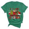 Christmas Printed Fashionable Women's T-shirt Christmas Trend Pure Cotton Casual Sportswear T-Shirts Women’s