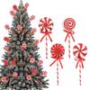 Large Christmas Lollipop Pendant Cartoon Xmas Candy Hanging Decor  Winter Home Decor