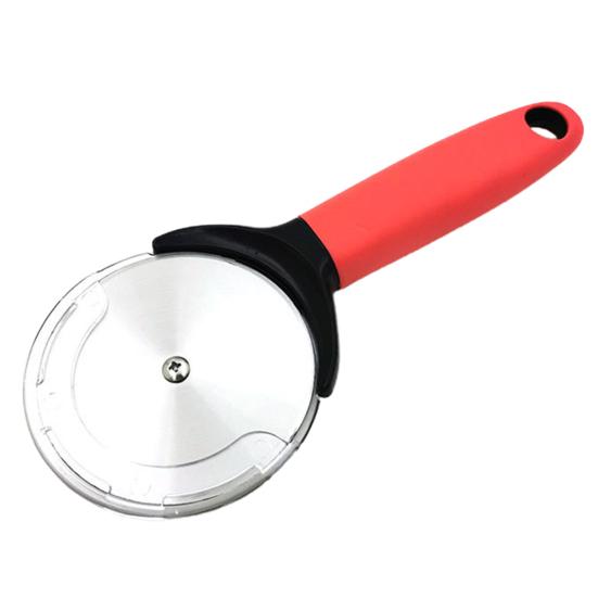 Pizza Cutter with Protective Cover Sharp Edge Ergonomic Handle Smooth Cutting Surface Rust-proof Pizza Wheel Kitchen Gadget