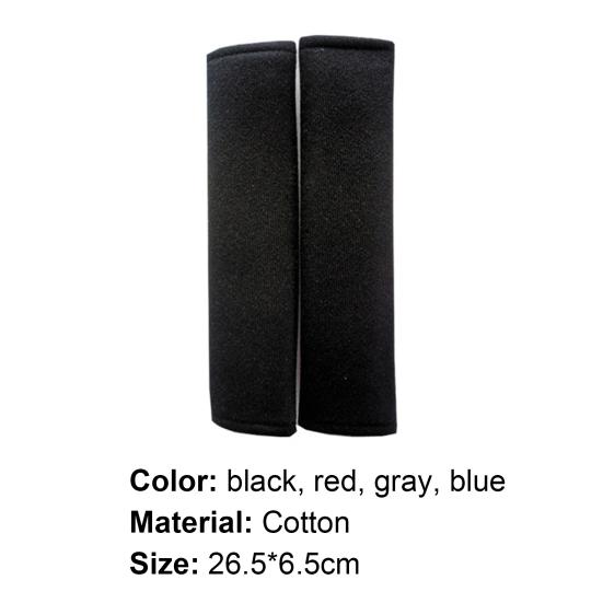 2Pcs Seat Belt Cushions Comfortable Hypoallergenic Cotton Seat Belt Shoulder Strap Covers for