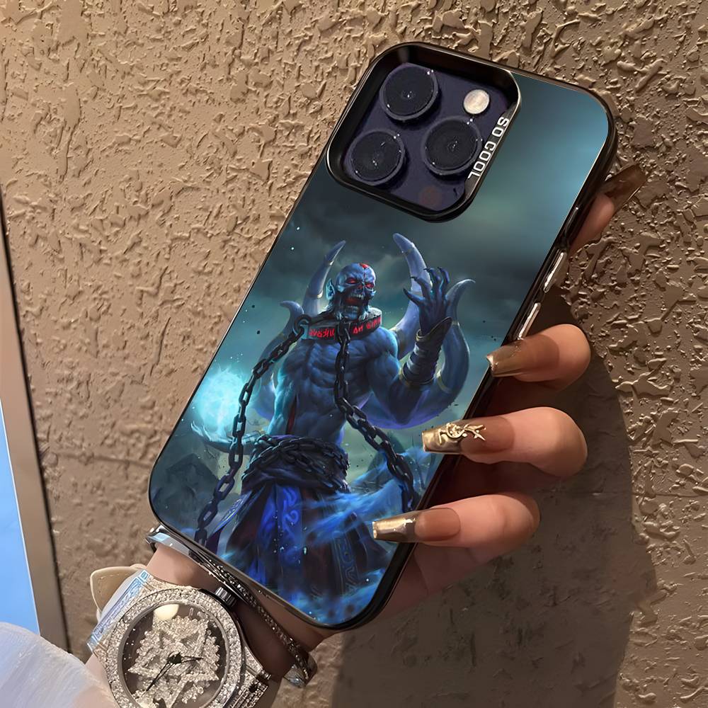 

D-Dota 2 Крутий ігровий чохол для телефону для iPhone 17,16,15,14,13,12,11,Pro,XS,Max,Plus,Mini,SE4,E Чорний матовий ударостійкий чохол iPhone13mini