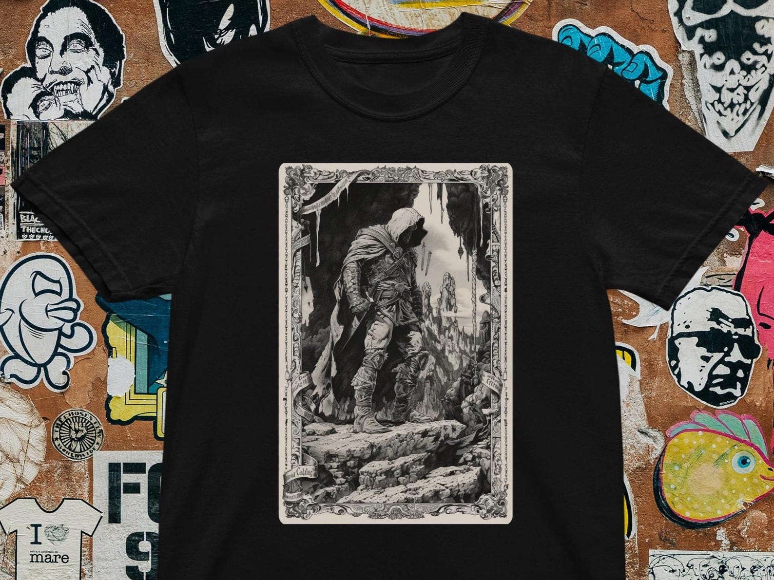 Gothic Dante Inferno T-Shirt: Dark Academia Victorian Art L