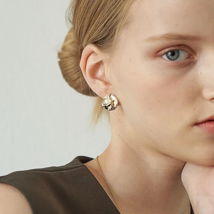 COTOIT_[FLOW] Coin Pendant Earring