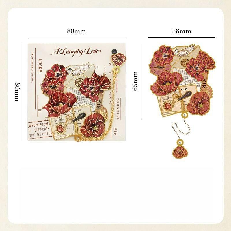 1 Piece Aesthetic Retro Chinese Bookmark Exquisite Metal Butterfly Boomark for Books Vintage Book Tab Student Teacher Gift