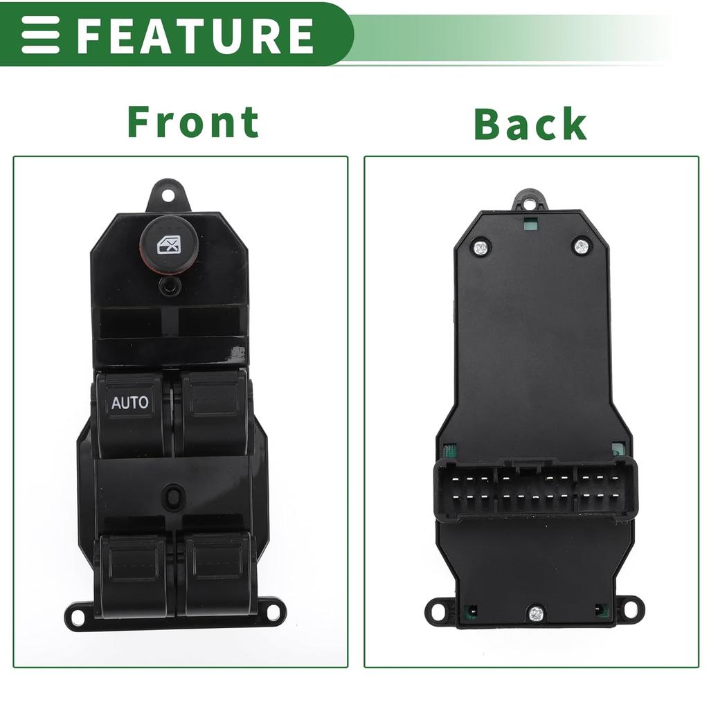 Motoforti Power Window Switch Window Control Switch for Honda CR-V 2002-2006 No.35750S9A305/35750S9AC01ZA Black