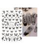 Laser Nail Stickers Butterfly Heart Star Design Adhesive Slider Decals Nail Art Stickers Manicure Decorations