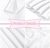 30 PCS 17x275cm White Luxury Satin Chair Sashes Bows Universal Chair Cover for Wedding Reception Restaurant Event Decoration