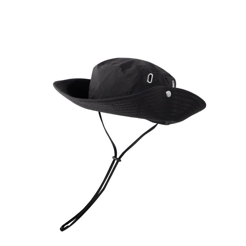 New Fisherman's Hat Men's Summer Large Brimmed Sunscreen Sunshade Hat Outdoor Quick Drying Foldable Hollow Sun Hat