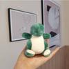 Cute Cartoon Dinosaur Plush Keychain Lovable Green Dino Stuffed Animal