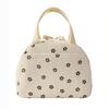 Isolierte Lunchtasche Große Kapazität Handtasche Cord-Isolierte Lunchtasche Wiederverwendbare Brotdose für Arbeit Picknick Reisen Wandern Schule