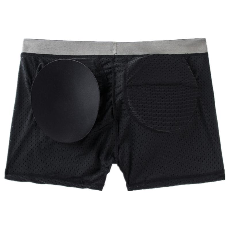Boxer JOCKMAIL Brand Breathable Mesh Men's Underwear Hip Pushers Underpants Fashion Padding Trunks Hip Lifting Sports Hip-lift Shorts