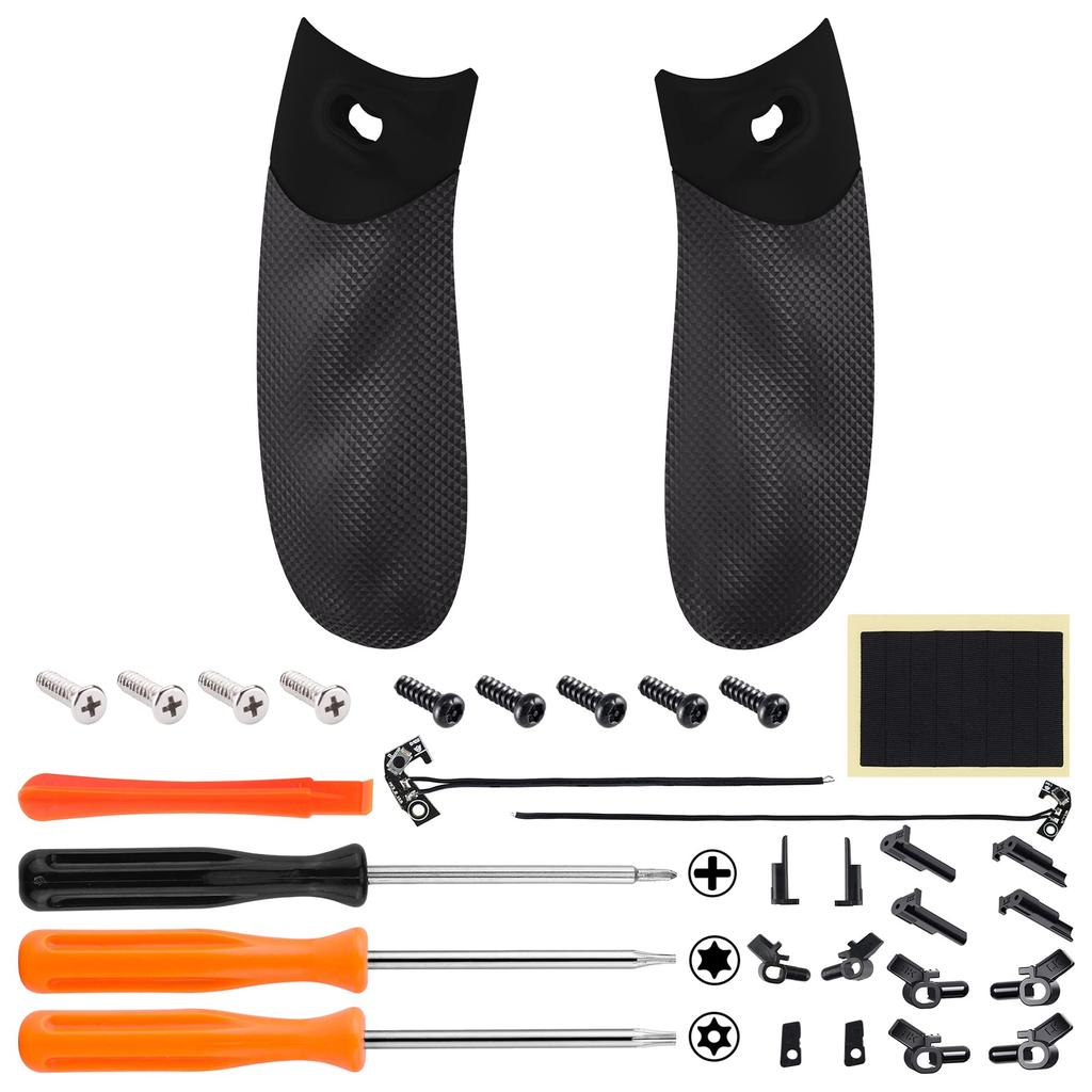 eXtremeRate Flexor Clicky Rubberized Side Rail Grip Trigger Stop Kit for Xbox Series X S Diamond Textured Ergonomic Trigger Stopper Handle Grip for