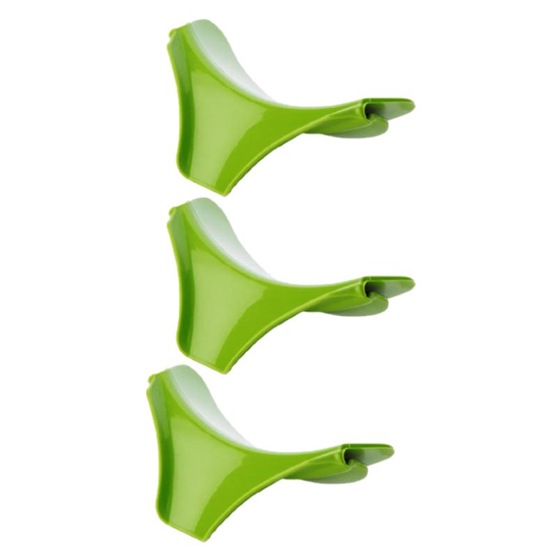 1/2/3PCS Entonnoir de Cuisine,Passoire en Silicone Créative à Clipser pour Casseroles Poêles et Bols,Buse Guide Liquide Anti-Déversement Gadget de Cuisine
