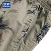 ROMON Men's Summer Cotton Casual Cargo Shorts