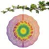 Vibrant 10 Inch Wind Chime with Colorful Geometric Design Perfect for Spring