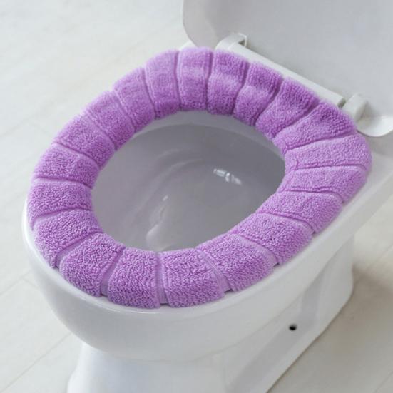 Toilet Seat Cover Comfortable Reusable Fiber Washable Toilet Seat Cushion for Bathroom