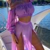 Cover Ups Beach Dress Bikiny Pevné Sexy Mech Plavky Dvoudílné Šaty Župan Pareo Plavky Přikrývky Plážová tunika