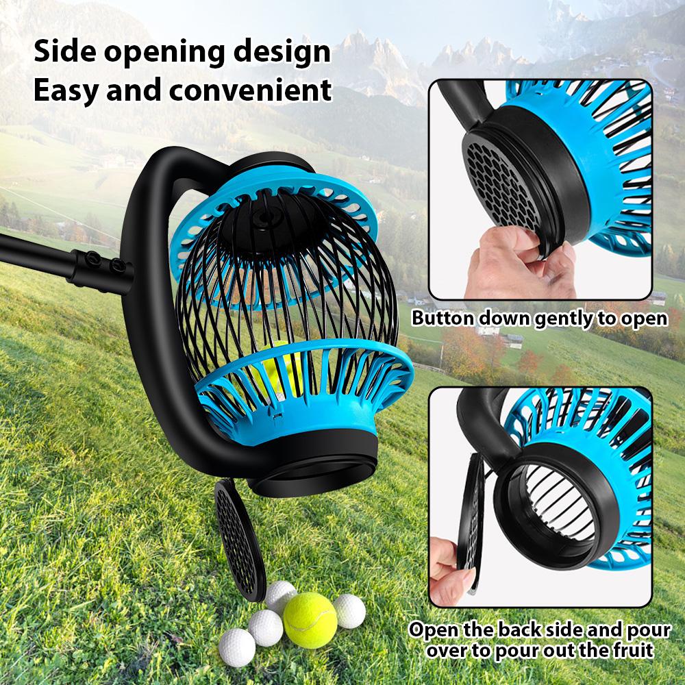 Nut Gatherer Portable Pine Cone Picker Upper Quick Picker Retractable Grip Fruit Ball Nut Collector