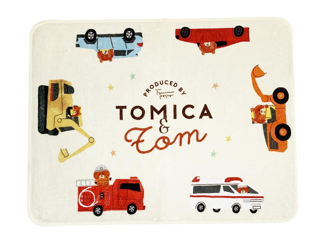 Tomica and Tom Tsumupapa Floor Mat, Beige, Square, TM43872-51