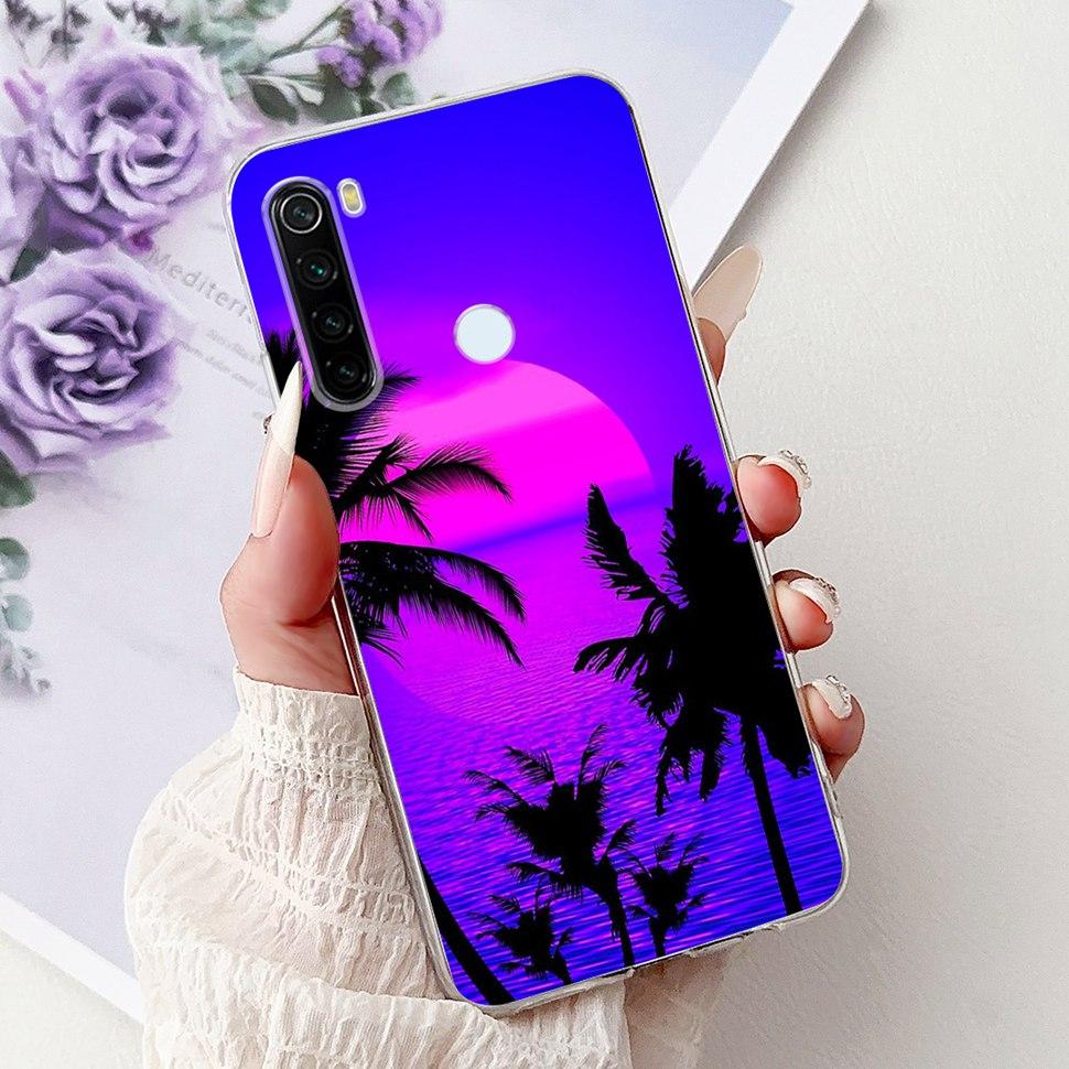 6,3" Silikonowe Etui Dla Xiaomi Redmi Note 8 Miękkie TPU Z Uroczy Wzorem Pokrowiec Etui Dla Redmi Note 8 Note8 Ochronna Obudowa Zderzak
