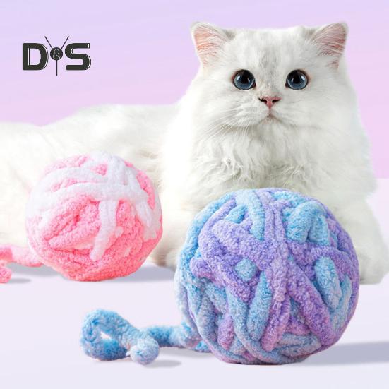 

Мягкая текстура Cat Yarn Ball Anti-break Привлекательные зубы Шлифовка Pet Ball Игрушка