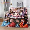 Black Pink Kpop Star Girl Group Soft Plush Blanket,Flannel Blanket Throw Blanket for Living Room Bedroom Bed Sofa Picnic Cover