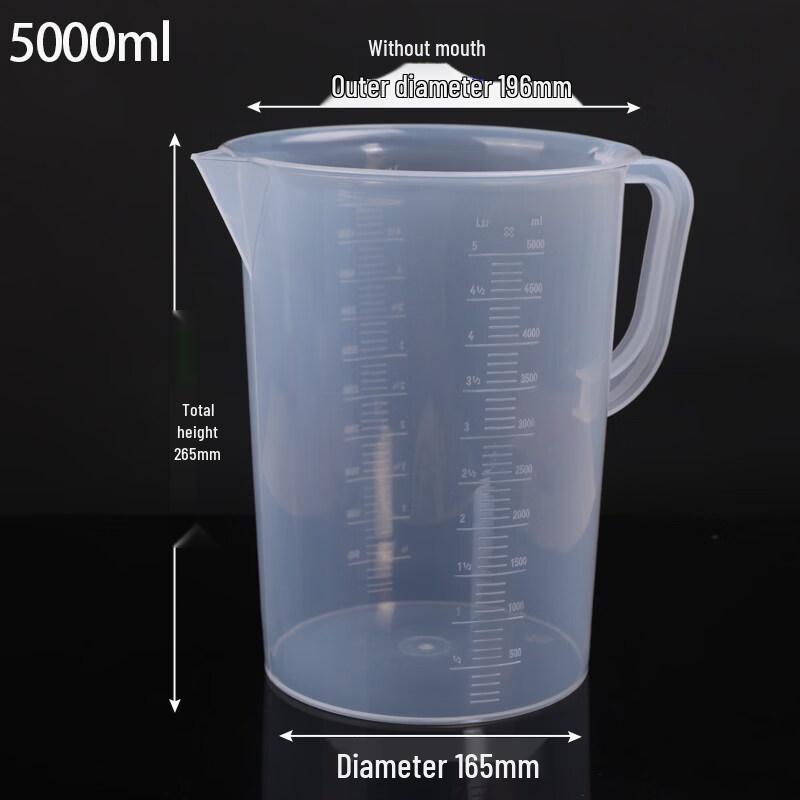 

ZISIZ 5000ml Large Plastic Measuring Cup