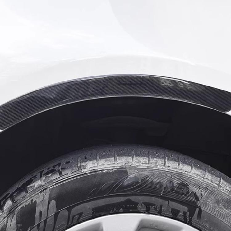 Pack of 4 Wheel Eyebrow Accent Trim Set for DIY Car Detail Carbon Look PVC Edge Cover, 15.16 X 1.18 In Self Adhesive Exterior Use Pack