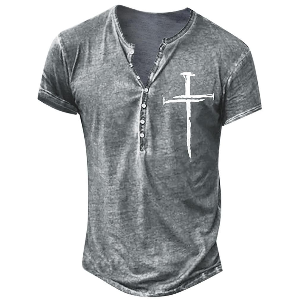 Men's Short Sleeve Punk Style 3D Printed T Shirts Funny Summer Casual Vintage Tops T-Shirts