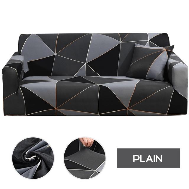 Jacquard Elastic Stretch Sofa Cover Spandex Plain Couch Covers For Universal Sofas Sectional Livingroom L Cover
