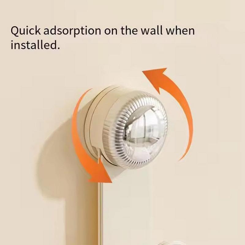 Suction Cup Pot Lid Holder Wall Mounted Rotating Pot Lid Rack Adjustable kitchen Organizer Cream Color Punch-free