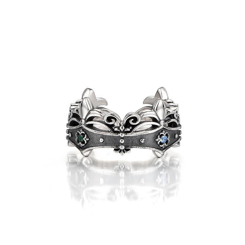 Adjustable Crown Opening Ring for Men and Women, Exquisite Design, Personalized Handmade Gift