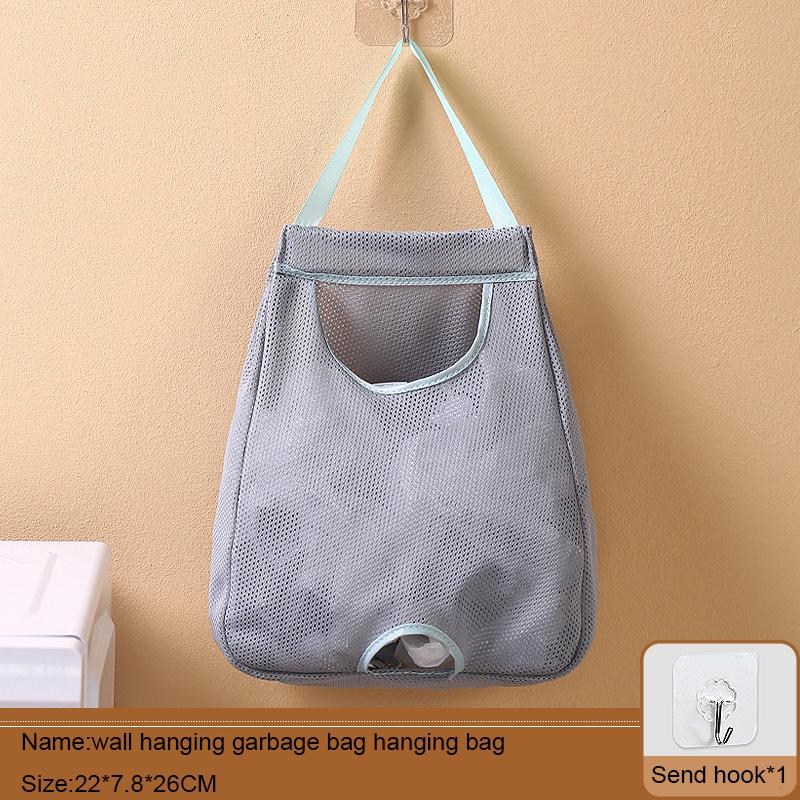 Kitchen Trash Bag Storage Organizer, Plastic Shopping Bag Holder, Wall-mounted Pull-out Box for Collecting