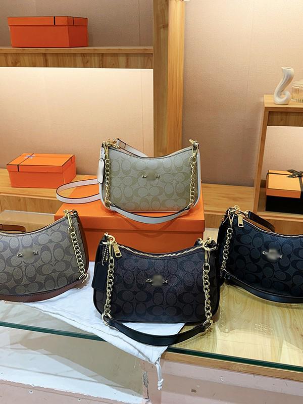 Řetízková kabelka ve tvaru knedlíku s potiskem písmen: Všestranná 25cm módní kabelka přes rameno a crossbody