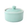 Piccola Casseruola in Ceramica con Coperchio Porcellana Ramequin Perfetta Per Porzioni Individuali di Zuppe Budini O Cibo per Bambini