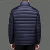 Autumn Winter Lightweight Down Jacket Men Stand Collar Smart Casual White Duck Down Coat Male Solid Warm Fashion Outwear Jackets