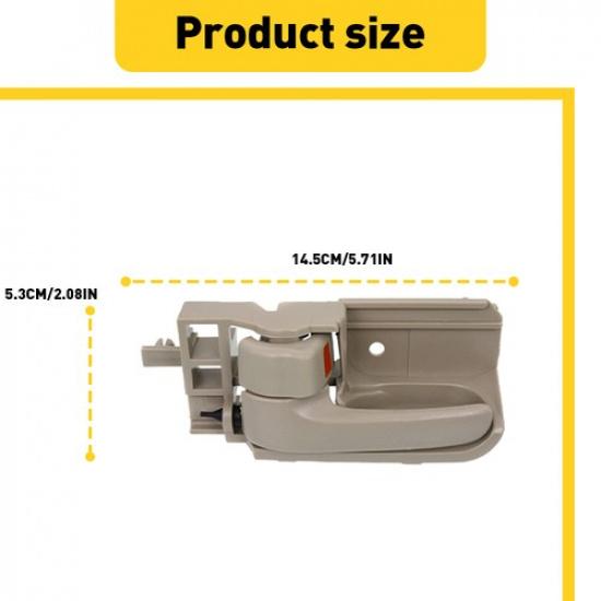Door Handle Set For 2003-2008 Toyota Corolla Beige 2-Pcs Plastic 6920512200A2 US