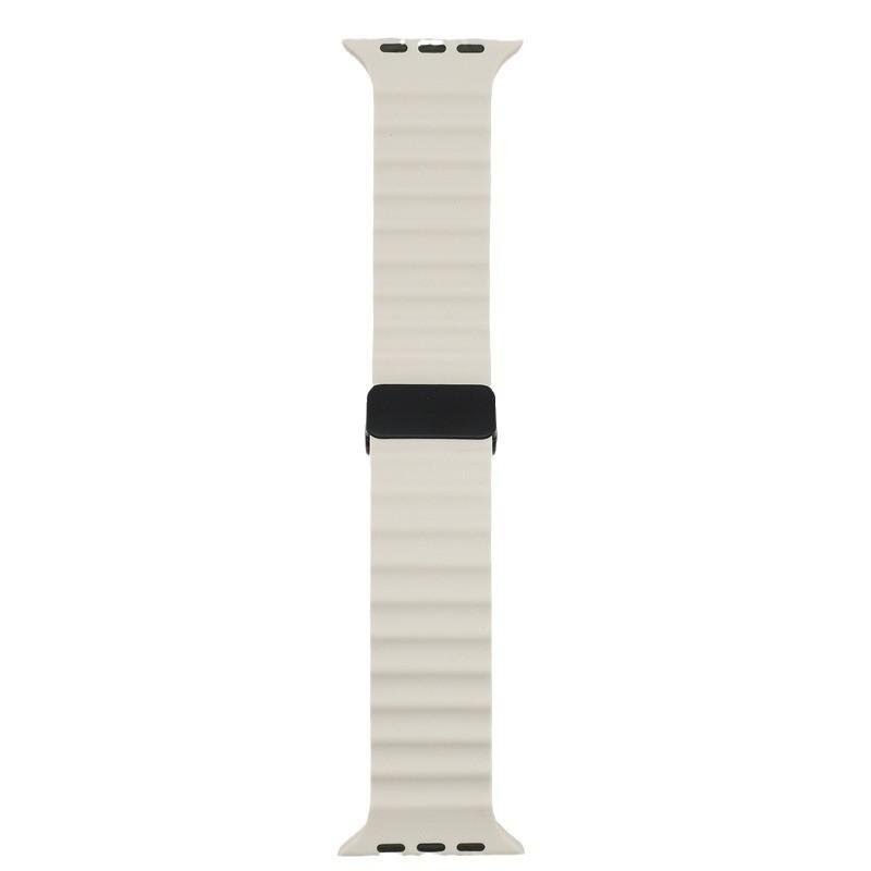 Ocean Strap for Apple Watch S10- Silicone Sport Magnetic Buckle Watch Band for iWatch 10/9/8/7/6/5/4/3/2/1/se/Ultra/Ultra2 49mm 46mm 45mm 41mm 40mm
