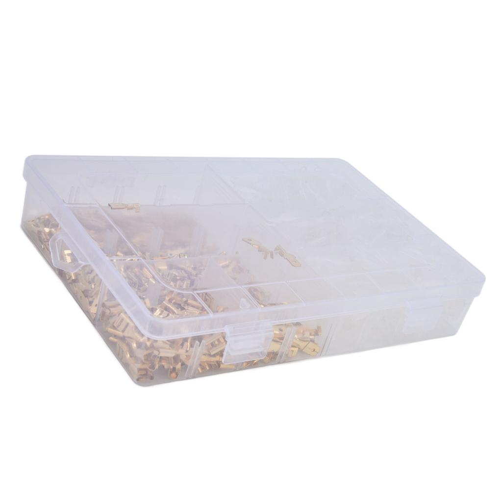 720 Pcs Terminal Connector Anti‑corrosion, Strong Connection, Boxed Transparent Wire Terminal with S
