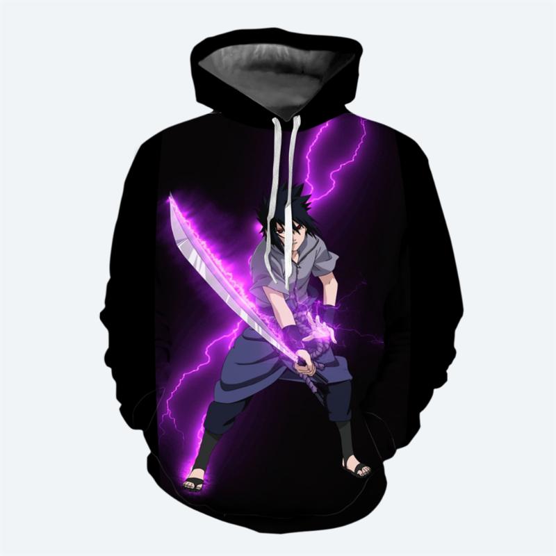 

Учиха Саске Мальчики Девочки Толстовка Наруто Мужская Толстовка 3D Печать Японский Аниме Пуловер Модная Мужская Толстовка Акацуки Мужская Одежда 160