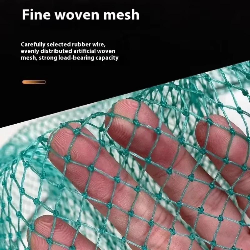 Multi-strand Fishing Landing Net Nylon Mesh Fly Fishing Dip Net  For Freshwater Saltwater